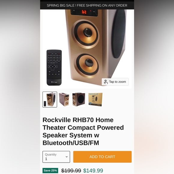 Rockville Boom Box multi function SD slot,Bluetooth. AM/FM sub - Picture 8 of 8
